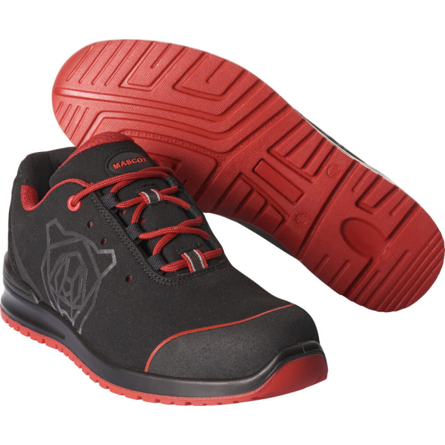 Buty bezpieczeństwa niskie S1P Czarny/Czerwony - Mascot