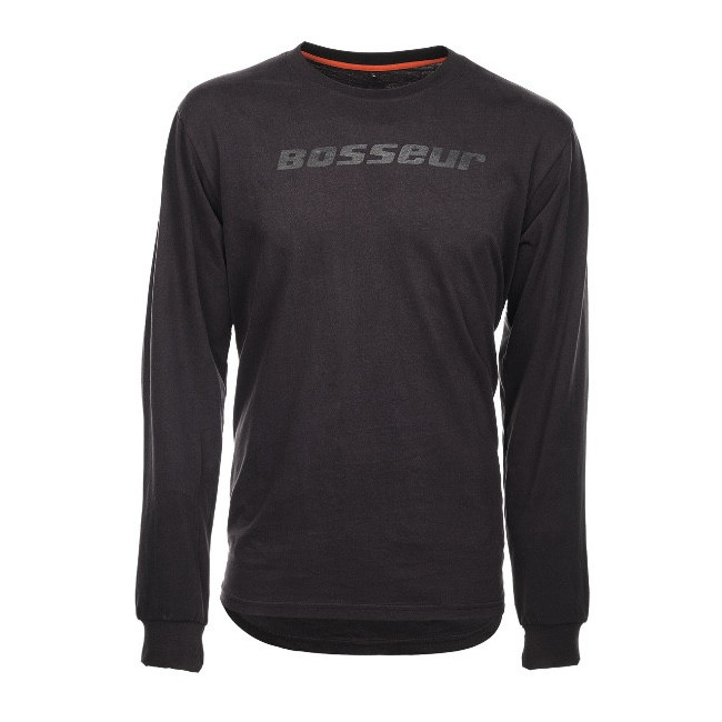 T-shirt Lange mouwen Tucker Grijs gemêleerd - Bosseur
