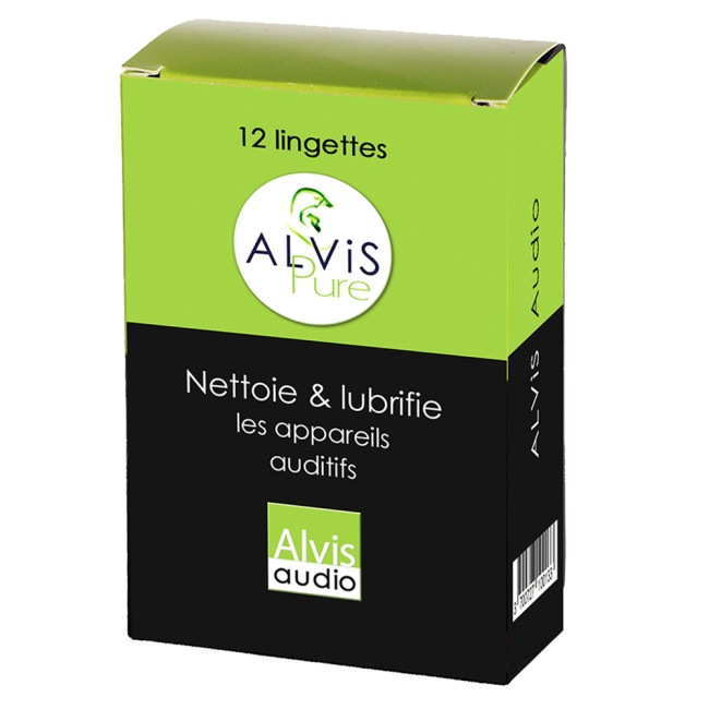 12er-Pack Alvis Pure Reinigungstücher für Hörgeräte - Alvis Audio