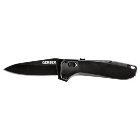 Couteau Highbrow Large lame pleine Onyx - Gerber