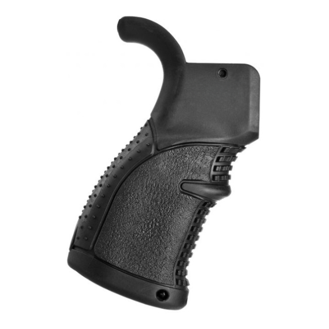 SCHWARZER GUMMI-PISTOLENGRIFF FÜR AR15/M16/M4