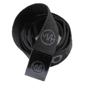Paket mit 6 Gürteln Gurtband + Schnalle mit Paddock-Logo schwarz - LMA