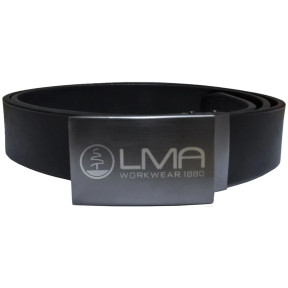 lot 4 ceintures cuir + boucle logo bivouac noir - lma