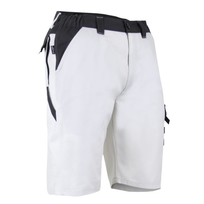 Zweifarbige Maler-Shorts Pastel Weiß/Nachtgrau - LMA