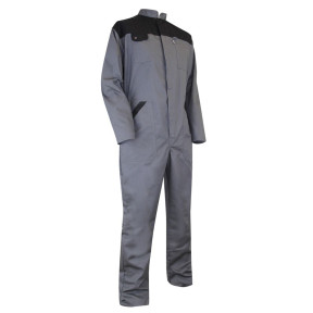 Combinaison 1 zip bicolore Seigle Gris/Noir - LMA