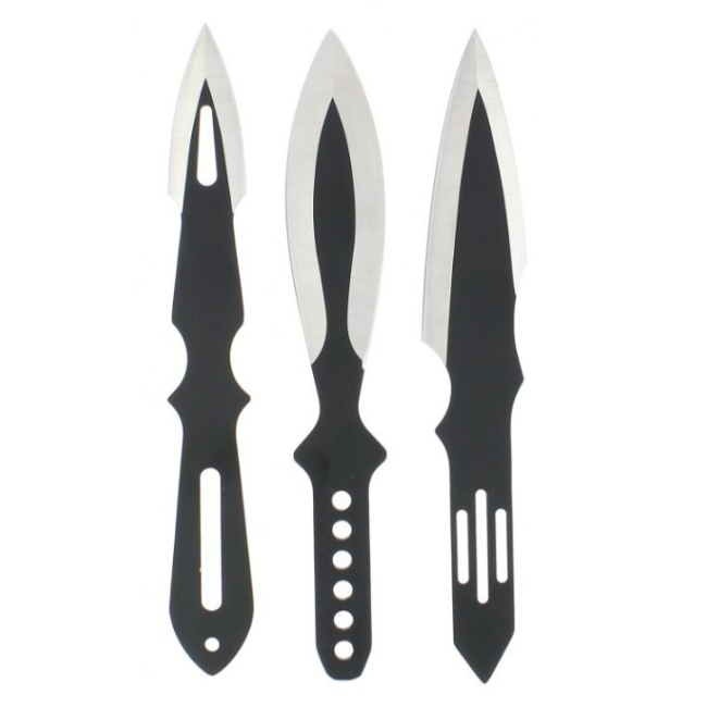 Kit de 3 couteaux de lancer Deluxe - Kombat Tactical