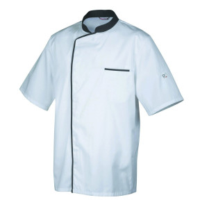 Unisex vest Energy korte mouwen Wit en antraciet - Robur
