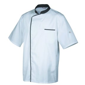 Veste mixte Energy manches courtes Blanc et anthracite - Robur
