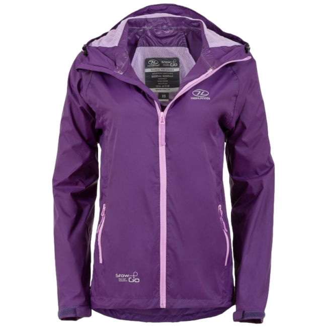 Kurtka Stow & Go Waterproof Damska Fioletowa - Highlander