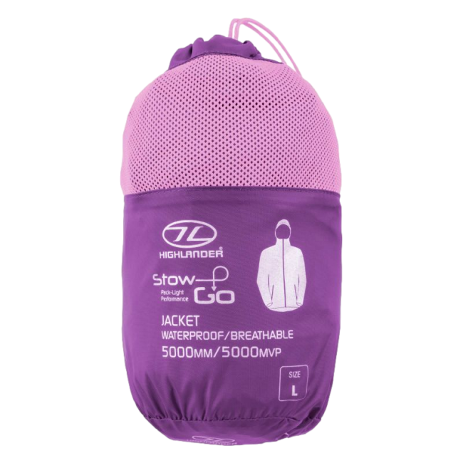 Veste Stow & Go Waterproof Femme Violet - Highlander