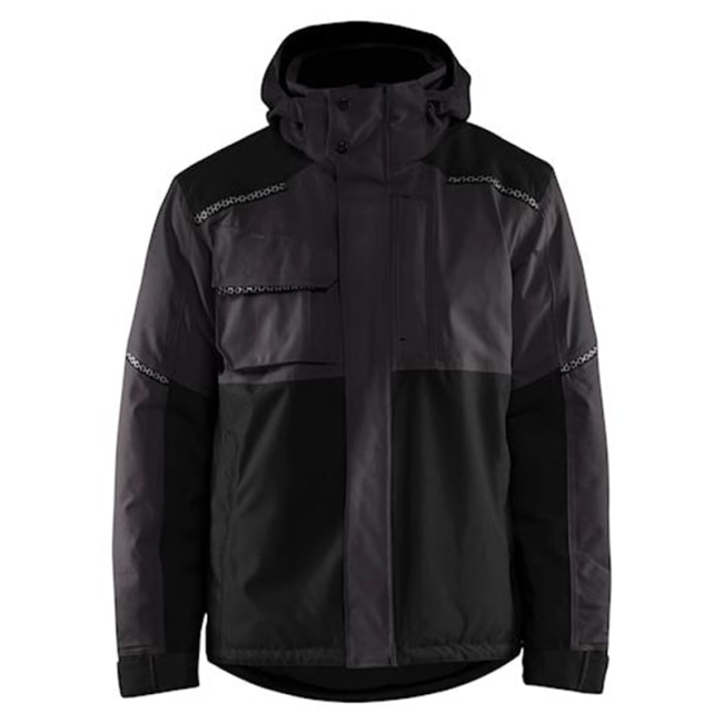 2D Stretch-Winterjacke Dunkelgrau/Schwarz - Blaklader