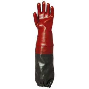 Handschoenen PVC rood bekleed 65 cm Actifresh - COVERGUARD