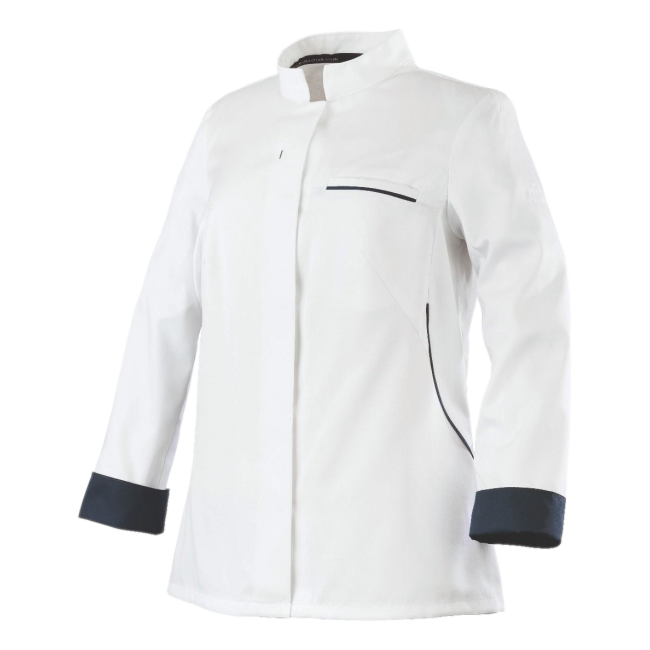 Damen-Jacke Escale mit langen Ärmeln Weiß und Blau - Robur