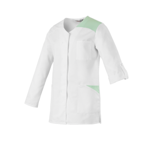 Tunique femme manches longues Flavie Blanc et menthe - Robur