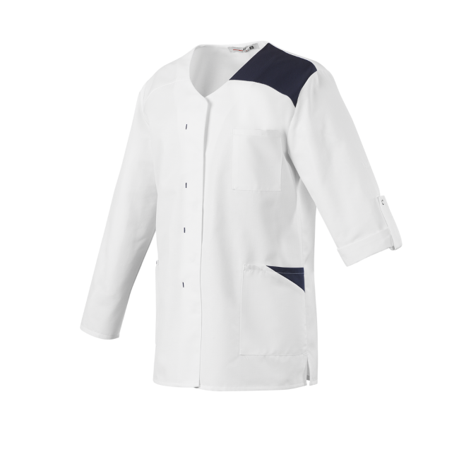Tunique femme manches longues Flavie Blanc et bleu - Robur
