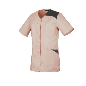 Tunique femme manches courtes Flavie Rose et anthracite - Robur