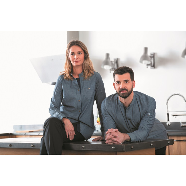 Veste femme manches longues Briva Bleu chambray - Robur