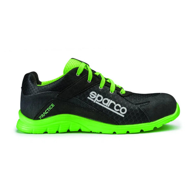 Sicherheitsschuhe Practice 07517 S1P SRC Schwarz und Grün - Sparco