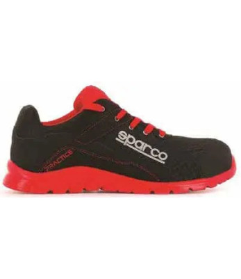 Chaussures de sécurité Practice 07517 S1P SRC Noir et rouge - Sparco
