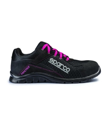 Chaussures de sécurité Practice 07517 S1P SRC Noir et rose - Sparco
