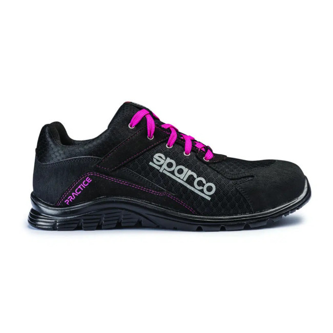 Buty robocze Practice 07517 S1P SRC Czarne i różowe - Sparco