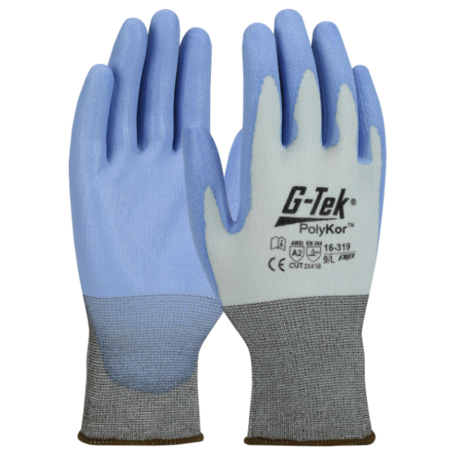 Nahtlose Strickhandschuhe G-Tek® PolyKor® blau - Pip