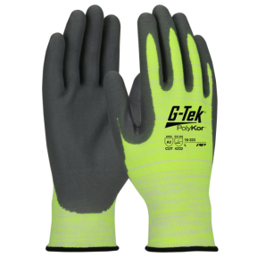 Gants tricotés sans coutures G-Tek Polykor jaune jauge 15 - Pip
