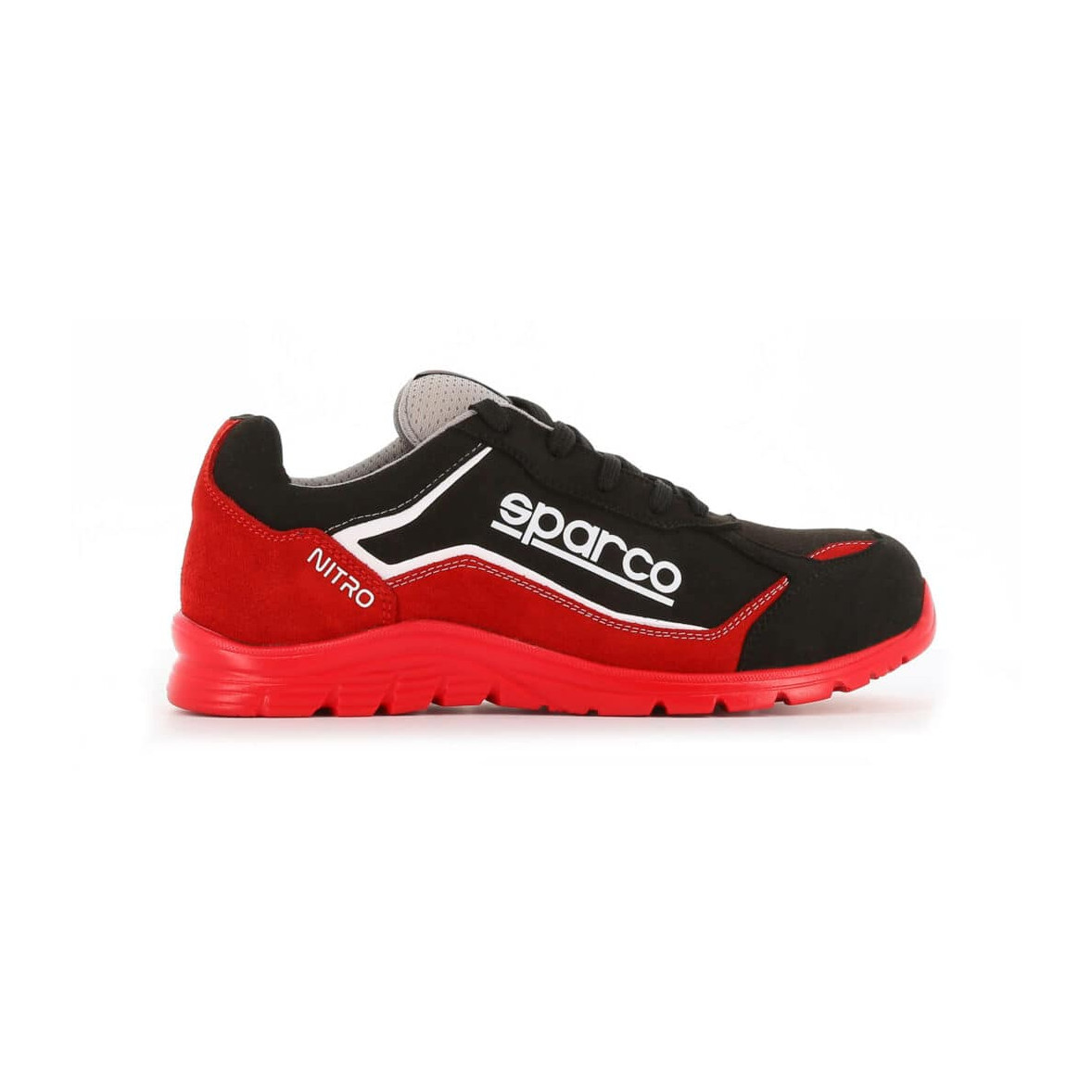 Scarpe antinfortunistiche Nitro S3 SRC Nero e rosso Sparco
