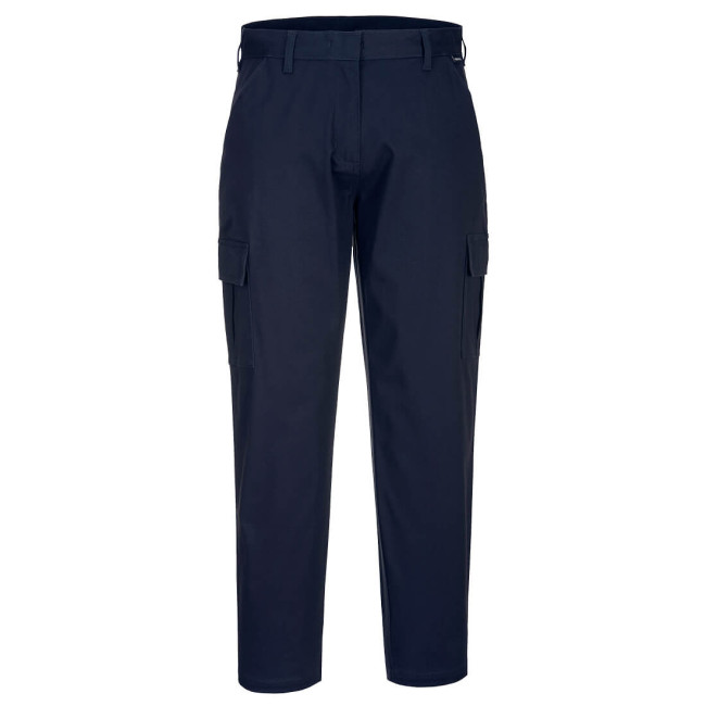 Stretch cargo broek voor dames donkerblauw - Portwest