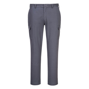 Spodnie robocze Combat Slim Stretch szare - Portwest