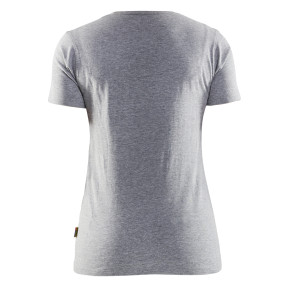 3D-Druck T-Shirt Damen Grau meliert - Blaklader