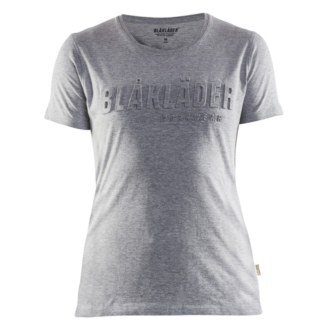 3D-Druck T-Shirt Damen Grau meliert - Blaklader