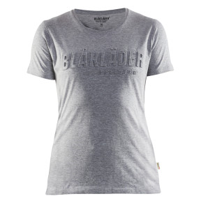T-shirt imprimé 3D femme Gris chiné - Blaklader