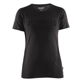 T-shirt z nadrukiem 3D damski Czarny - Blaklader