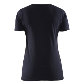 T-shirt z nadrukiem 3D damski Granatowy - Blaklader