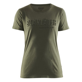 3D-Druck T-Shirt Damen Herbstgrün - Blaklader