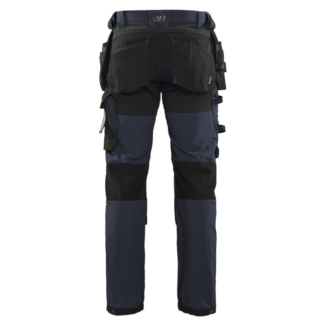 Handwerker-Stretchhose 4D Dunkelblau/Schwarz - Blaklader
