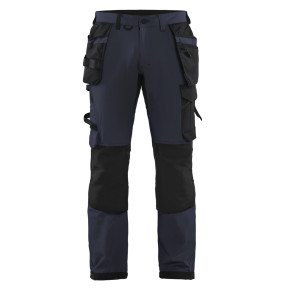 Ambachtsman stretch broek 4D Donkermarine/Zwart - Blaklader