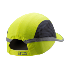 Casquette anti-HEURT AEREE COTON/MESH JAUNE HV VISIERE 5CM - COVERGUARD