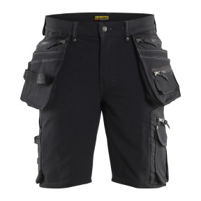 Short X1900 artisan stretch 4D Noir - Blaklader