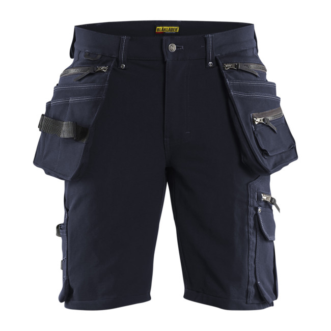 Spodenki X1900 rzemieślnicze stretch 4D Granatowe/Czarne - Blaklader