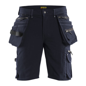 Handwerker Stretch-Shorts X1900 4D Marineblau/Schwarz - Blaklader