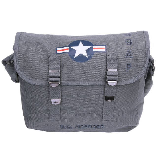 Sac bandoulière en toile US Air Force Gris - Fostex