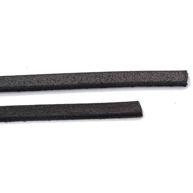 Lacets en cuir 100 cm Noir - S.24