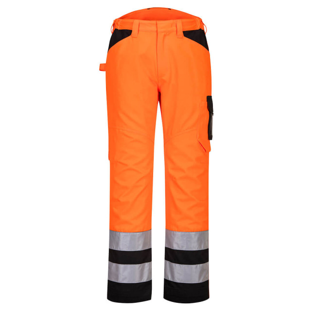 Pantalon de service Hi-Vis PW2 Orange/Black - Portwest Pantalon de service Hi-Vis PW2 Orange/Black - Portwest