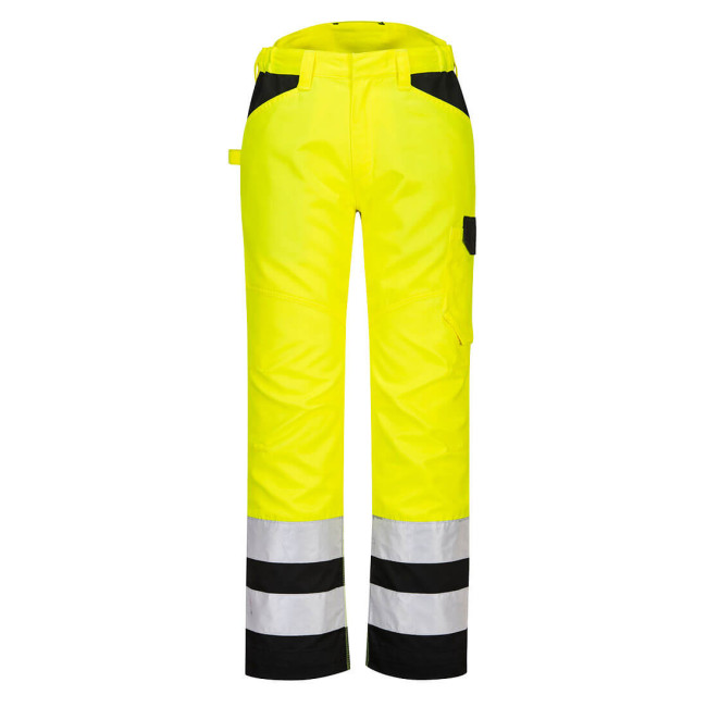 Spodnie robocze Hi-Vis PW2 żółte - Portwest