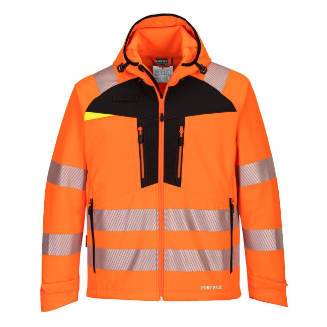 Softshell Vest HV DX4 Oranje/Zwart - Portwest