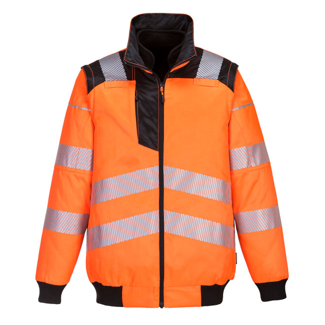 Blouson PW3 haute visibilité 3-en-1 orange - Portwest