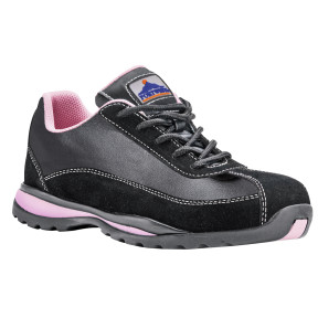 Buty robocze damskie S1P HRO czarno-różowe - Portwest