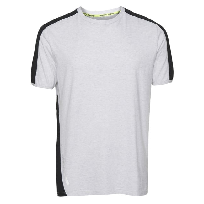 Tee-shirt à manches courtes pour homme Andy blanc chiné - North Ways